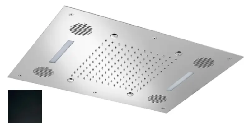 SB Sound & Colour Vgrajena deževna prha z zvokom mat črna 1208955388