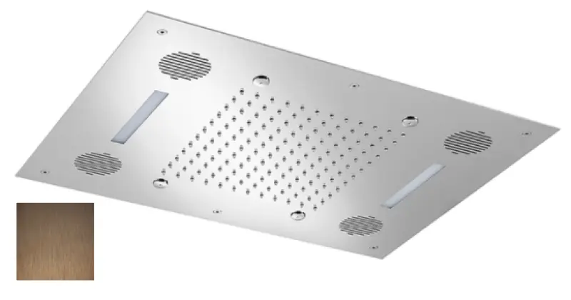 SB Sound & Colour Vgrajena deževna prha z zvokom PVD baker 1208955391