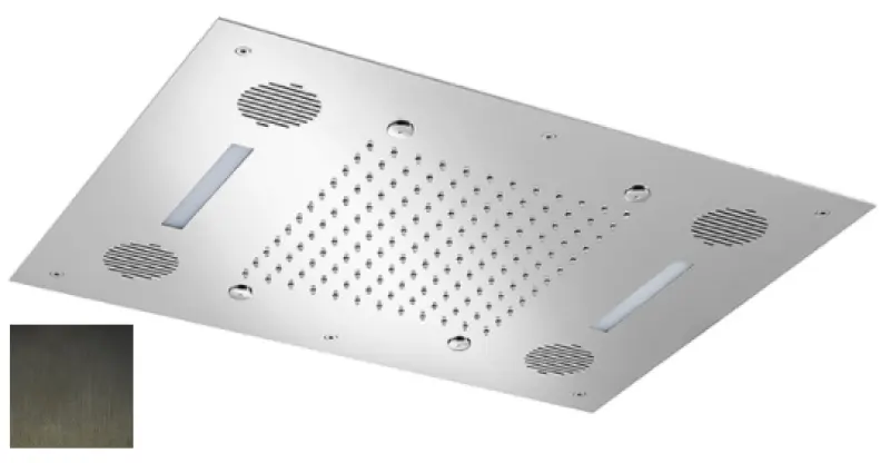 SB Sound & Colour Vgrajena deževna prha z zvokom PVD gun metal 1208955393