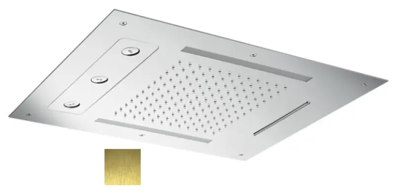 SB Spin Temptation Chromoterapija Vgradna Deževna prha PVD zlato 1208955419