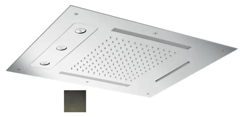 SB Spin Temptation Chromotherapy Deževna prha vgradna PVD gun metal 1208955420