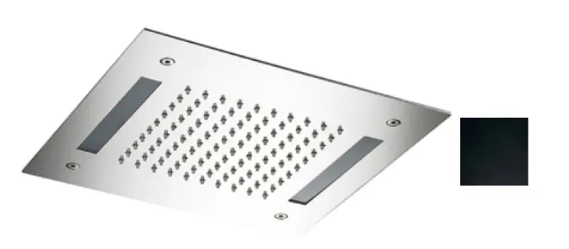 SB Easy Chromotherapy Deževna prha vgrajena 30x30cm mat črna 1208955428