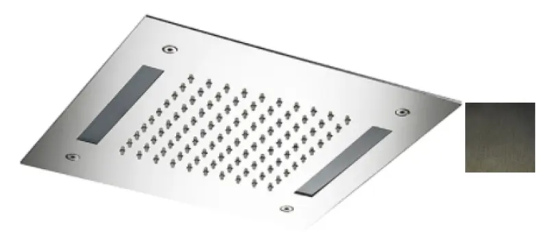 SB Easy Chromotherapy Regen tuš vgradni 30x30cm PVD Gun Metal 1208955432