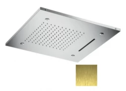 SB Chromoterapija inbouw Regen prha z 3 vrstami curkov 50x50 cm PVD Zlato 1208955448