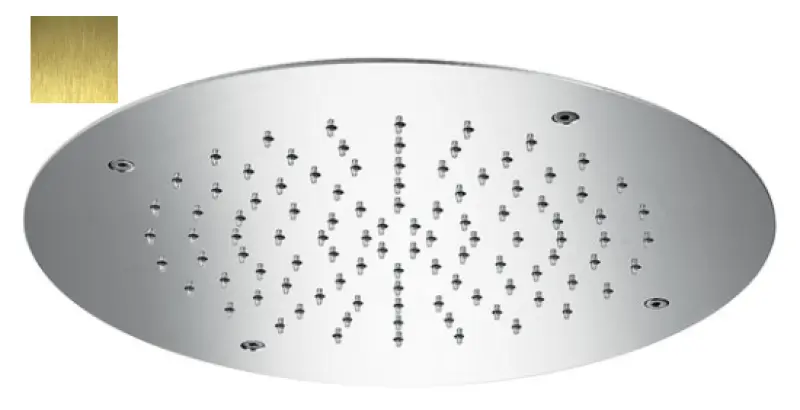 SB Runda Kromoterapija Deževna prha vgradna PVD Zlato 1208955473