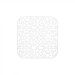 Aquadesign zaščitna podloga za umivalnik, kvadratna, prozorna, 275x265 mm