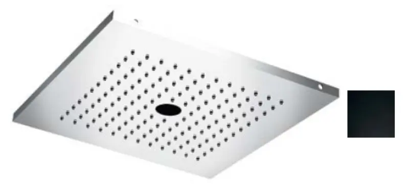 SB Deževna prha s twist curkom 38cm kvadratna Mat Črna 1208955628