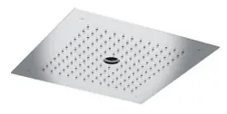 SB vgrajena deževna prha za strop z ledenimi ulicami 38x38cm popolnoma nerjaveče jeklo 1208955633