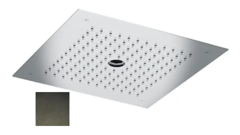 SB vgradna deževna prha stropna z icicle ulico 38x38cm PVD Gun Metal 1208955659