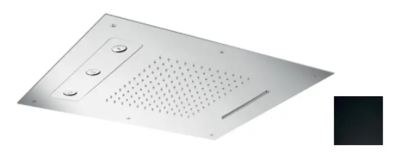 SB Spin Temptation Vgrajena dežna prha s 3 curki Mat Črna 1208955688