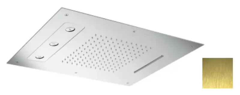 SB Spin Temptation Vgradna deževna prha s 3 curki PVD Zlato 1208955692