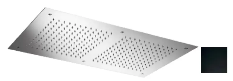 SB Temptation Vgradna deževna prha pravokotna 700x380mm Mat Črna 1208955701