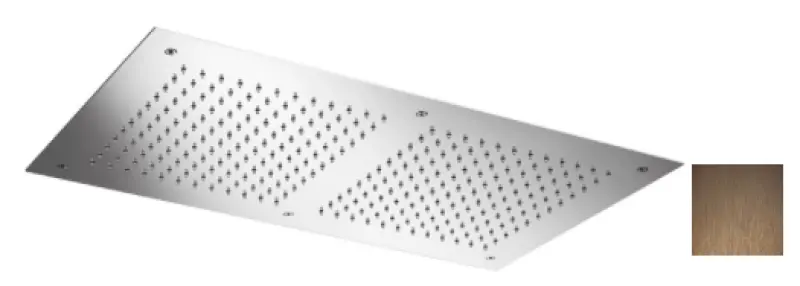 SB Temptation Vgrajena deževna prha pravokotna 700x380mm PVD Baker 1208955703