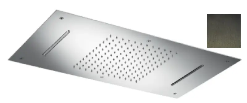 SB Temptation XXL Vgradna pravokotna deževna prha z dvema curkoma PVD Gun Metal 1208955709