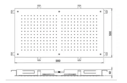 SB Temptation Vgradna pravokotna deževna prha 900x500mm Mat Črna 1208955711