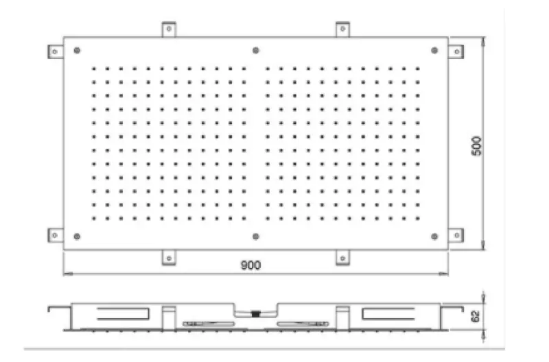 SB Temptation Vgrajena pravokotna prha 900x500mm Mat Bela 1208955712