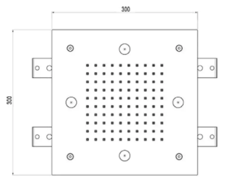SB Mist Temptation vgradna kvadratna deževna prha z dvema curkoma 30x30cm, popolnoma iz nerjavnega jekla 1208955716