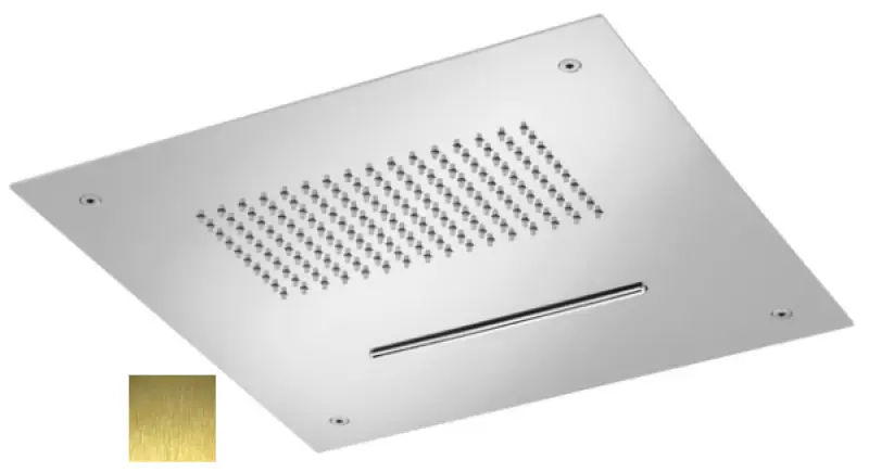 SB Square Vgrajena deževna prha z 2 curkoma PVD Zlato 1208955759