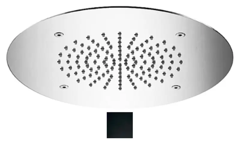 SB Round Temptation Vgrajena Deževna Prha Mat Črna 1208955782