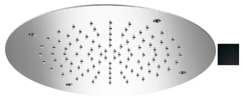 SB Round Temptation Vgrajena Deževna Prha 38 cm Mat Črna 1208955799