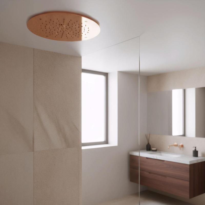 SB Round Temptation vgradna deževna prha 50 cm PVD Baker 1208955808