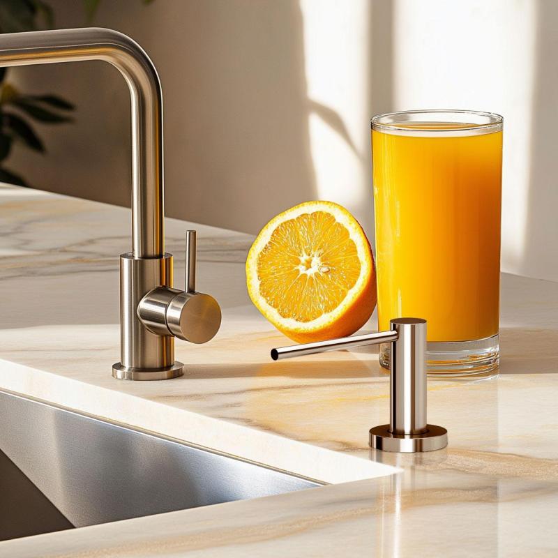 Quadri Swindon Luxe Vgrajen Razpršilnik za Milo krom, od zgoraj polnjen 1208956049