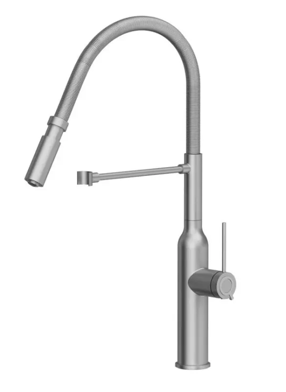 Quadri Stamford visoka kuhinjska armatura s fleksibilnim izlivom nerjaveče jeklo 1208956080