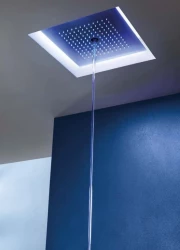 SB Rainbow pršna glava s sistemom icicle vgradna v strop s kromoterapijo popolnoma nerjaveče jeklo 1208956229