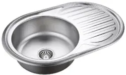 Aquadesign Basic nerjaveče jeklo pomivalno korito z odcejalnikom, reverzibilno, 77x50 cm, nadgradnja 1208956287