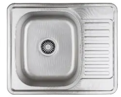 Aquadesign Rudolf RVS pomivalno korito 580x480 mm nadgradnja z odcejalnikom, obojestransko uporabno 1208956288