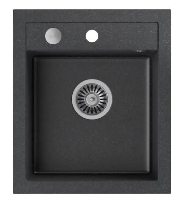 Quadri Londen granit antracitno pomivalno korito 43x50 cm z odprtino za pipo 1208956318