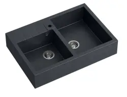 Quadri Minister Dvojno Pomivalno Korito antracit podeželski model 90x62cm 1208956322