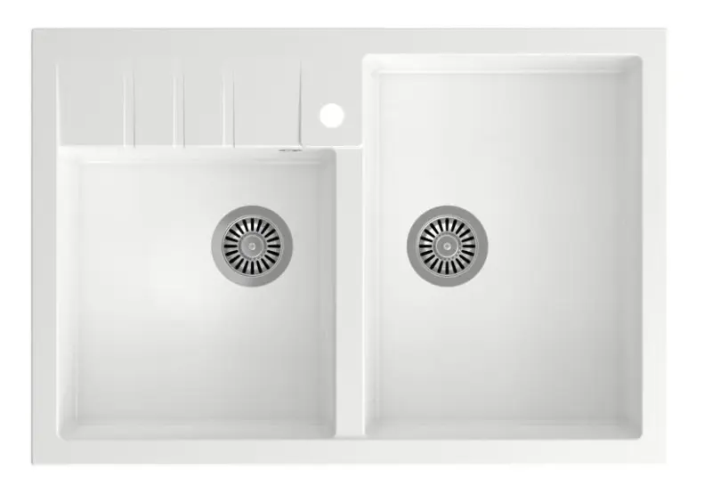 Quadri Minister Dvojno Pomivalno Korito bela rustikalna različica 90x62cm 1208956327