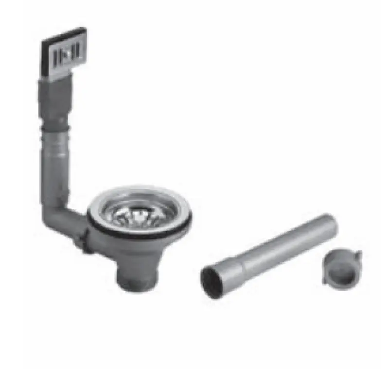 PB klassieke chromen afvoerset met overloop voor een kuhinjsko korito in košarico zamaškom, kromirana, z možnostjo zapiranja 1208956480