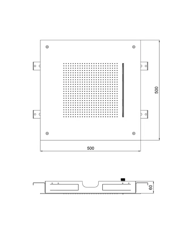SB Square 316 Vgrajena deževna prha Velvet Temptation in slap mat bela 1208956750
