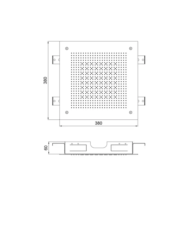 SB Square 316 Vgrajena Deževna Prha Velvet Temptation Dual Flow mat bela 1208956765