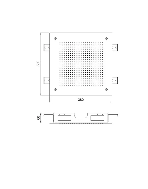 SB Square 316 Vgradna Deževna Prha Velvet Temptation brušena PVD gun metal 1208956778