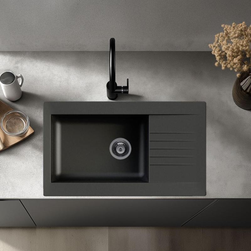 Ausmann Fibre grote zwarte kunststof spoelbak omkeerbaar met afdruip opbouw 86x50 cm 1208956779

Ausmann Fibre velika črna plastična pomivalno korito, obojestransko z odcejevalnikom, nadgradn