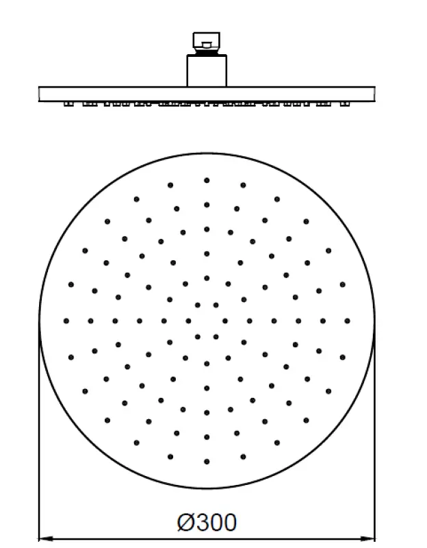 SB Round Vgrajen komplet tuš s kompletom brušenega nerjavečega jekla 1208956785