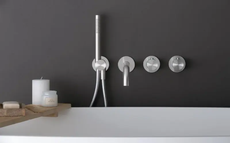 SB 316 AESTHETICS Ronde ingebouwde badthermostaatkraan RVS 316 1208956820