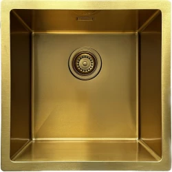 Ausmann Turt zlato korito PVD NANO Gold 40x40 podvgradnja, vgradnja v ravnino in nadgradnja 1208956938
