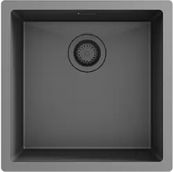Ausmann Turt gun metal umivalnik PVD NANO 40x40 podgradni, ploskovni in nadgradni 1208956946