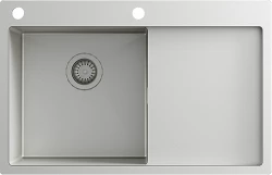 Ausmann Turt RVS pomivalno korito z odcejalnikom na desni strani 780x500mm nadgradnja in ravna vgradnja 1208956954