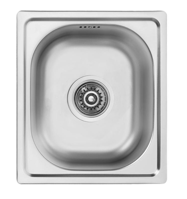 Ausmann Basic kleine inox nadpultni umivalnik 33x38 cm vključno s sifonom 1208956972