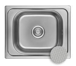 Ausmann Basic linijski motiv iz nerjavečega jekla nadgradna pomivalna korita 50x40 cm vključno s sifonom 1208956977