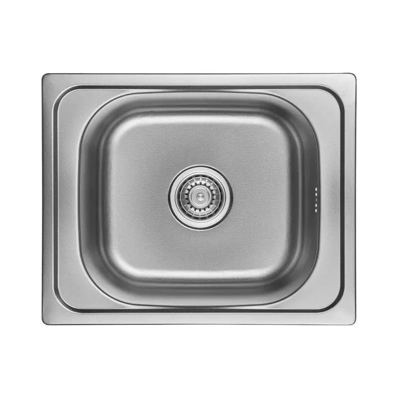 Ausmann Basic linijski motiv iz nerjavečega jekla nadgradna pomivalna korita 50x40 cm vključno s sifonom 1208956977