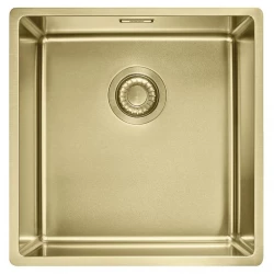 Franke Mythos Masterpiece BXM 210.40 zlato pomivalno korito PVD zlato 40x41 za vgradnjo na ravni pult in vgradnjo pod pult 127.0674.582