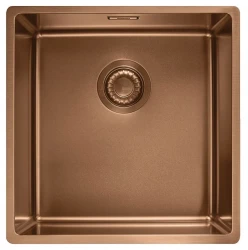 Franke Mythos Masterpiece BXM 210.40 bakrena pomivalno korito PVD baker 40x41 za vgradnjo v ravni liniji in spodnjo vgradnjo 127.0674.583