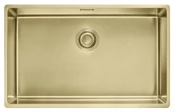 Franke Mythos Masterpiece BXM 210.68 velika zlata pomivalna korito PVD zlato 685x410mm ravna vgradnja in podvgradnja 127.0674.533