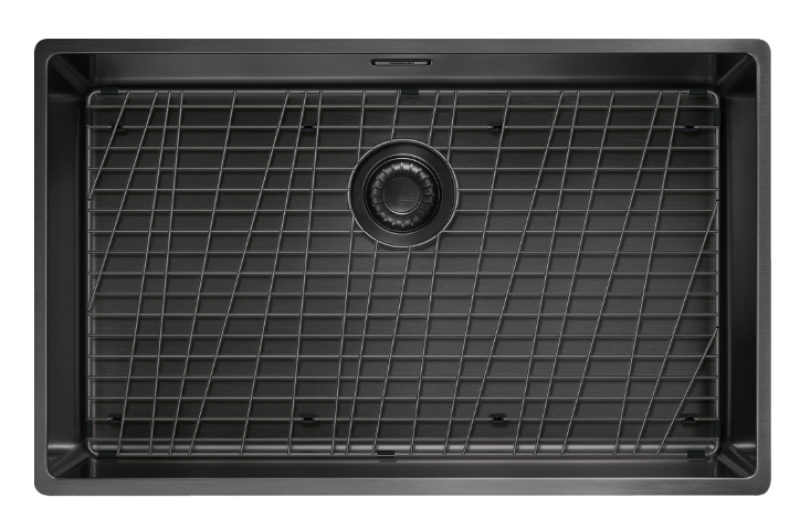 Franke Mythos Masterpiece BXM 210.68 velika pomivalna korita gun metal PVD antracit 685x410mm za plosko vgradnjo in podvgradnjo 127.0674.440